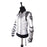 Punk MJ Michael Jackson Classic BAD tour Silver Bodysuit Jacket Outerwear for Collection Supprise Gift