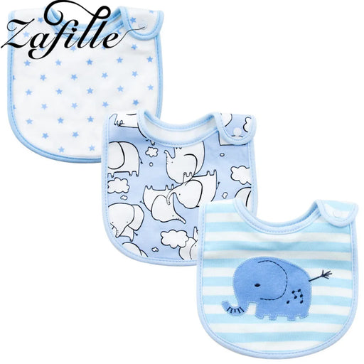 ZAFILLE Baby Bibs Newborn Infant Baby Stuff Baberos Cartoon Baby Feeding Bibs Cotton Baby Accesorios Soft Burp Things For Babies