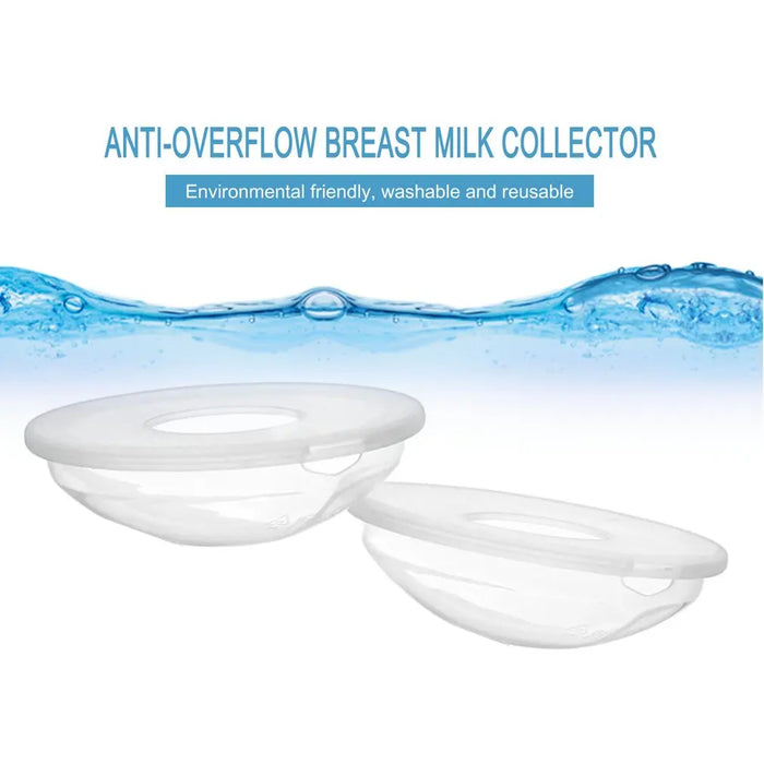 2pc Silica Gel Collection Cover Baby Feeding Breast Milk Collector Soft Postpartum Nipple Suction Container Reusable Nursing Pad