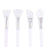 1Pc White Makeup Silicone Facial Mask Brush Professional Mud Cream Brushes DIY Skin Care Foundation Gel Cosmetic Beauty Tool