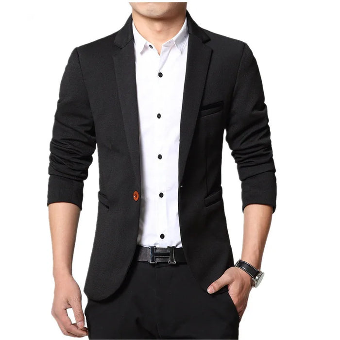 DEE MOONLY 2021 Hot Men's Fashion Casual Slim Fit Suit Jacket Solid Color High Quality Masculine Blazer Free shipping M-5XL