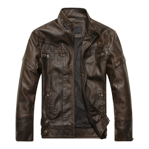 New arrive brand motorcycle leather jacket men men's leather jackets jaqueta de couro masculina mens leather coats