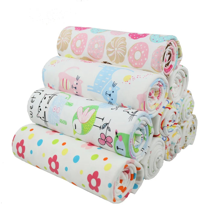 Buulqo Printed Cotton Knitting Fabric Stretchy Cartoon Interlock Jersey Cloth For DIY Sewing Uphostery Baby Clothing Tissue