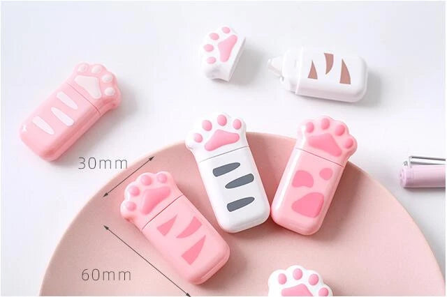 1 Pcs Lytwtw's Lovely Kawaii Cat Claw Cute Correction Tape Stationery Office School Supply Gift nice things corrector novel