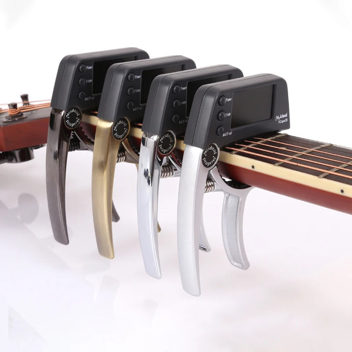 Guitar Capo with Built-In Tuner