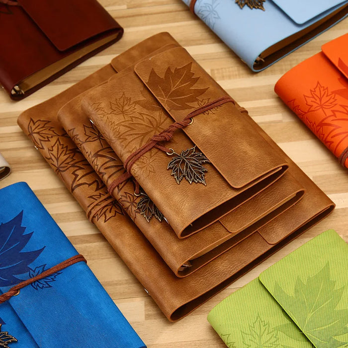 A5 A6 A7 Travelers Vintage Notebook PU Leather Blank Kraft Diary Note Book Journal Sketchbook Stationery School Office Supplies