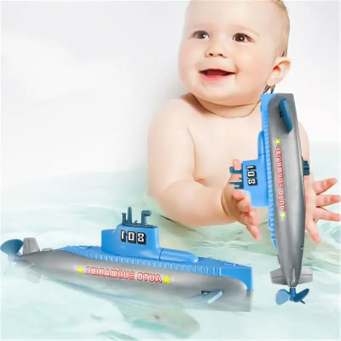 24cm Wind Up Submarine Bath Toy Pool Diving Toy For Baby Toddler Boys Kids Teen