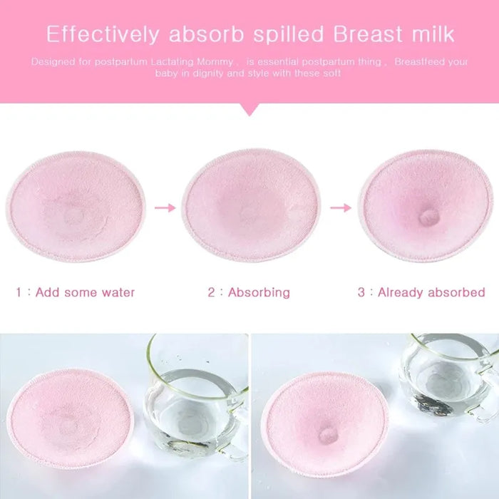 2/4 Pcs Breast Pads Cotton Anti-overflow Nursing Bra Breast Pads Reusable Soft 3D Cup Baby Feeding Washable Bra Inserts Supplies