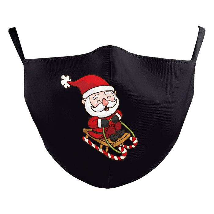 Christmas Snowman Digital Printing Double Layer Dustproof Mask