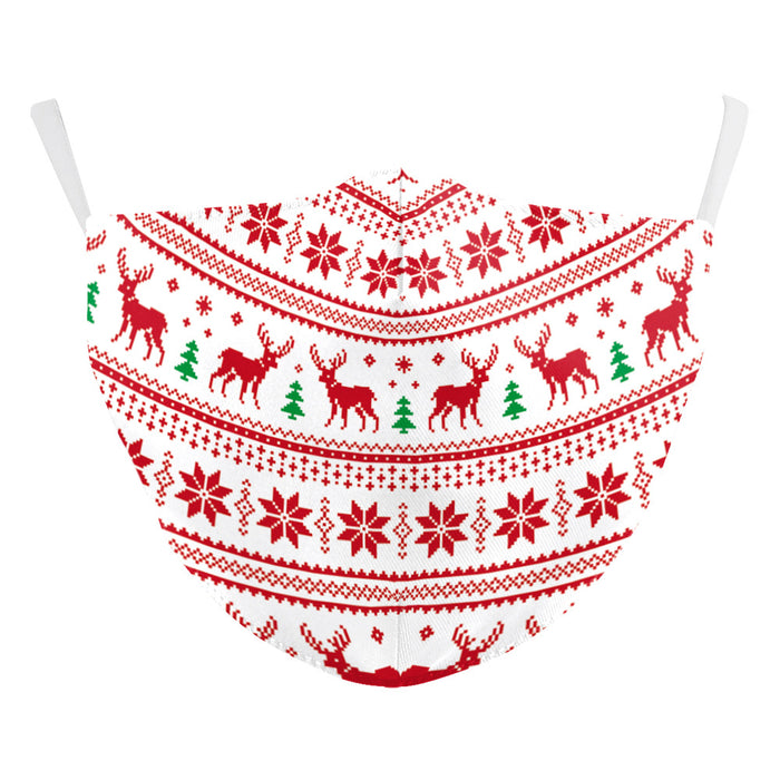 Christmas Digital Printing Double-layer Dust Mask