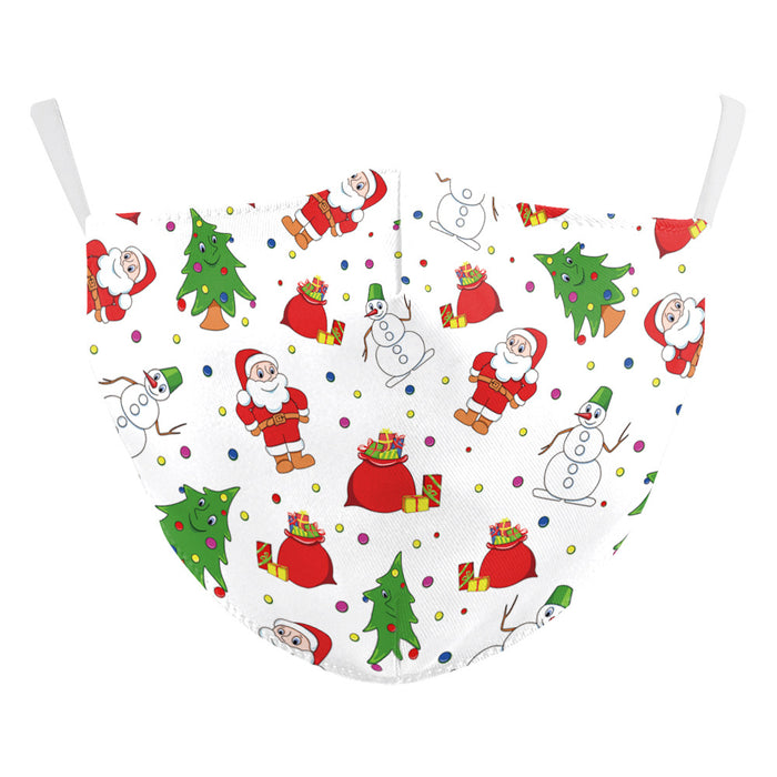 Christmas Digital Printing Double-layer Dust Mask