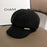 Autumn And Winter Women's Ins Metal Label Letters Peaked Cap Beret British