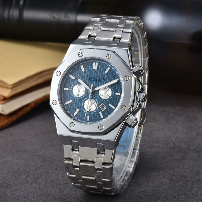 Stainless Steel Calendar Men's A Quartz Watch