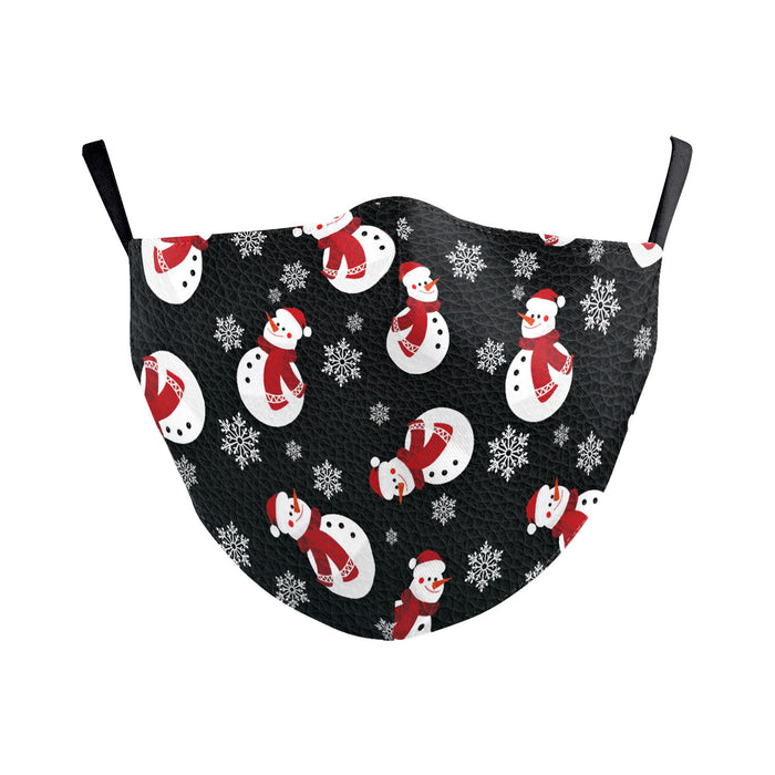 Christmas Single Corner Print Double Layer Dust Mask