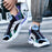 Men's Summer Plus Size Flyknit Breathable Mesh Surface High-top Board Shoe