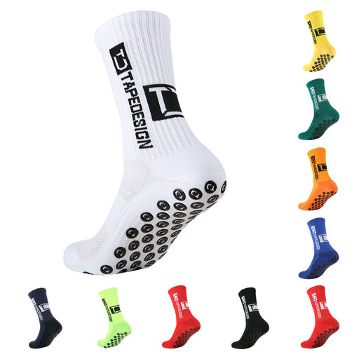 TEMU Sweat Absorbing And Deodorant Glue Dispensing Non-slip Soccer Socks