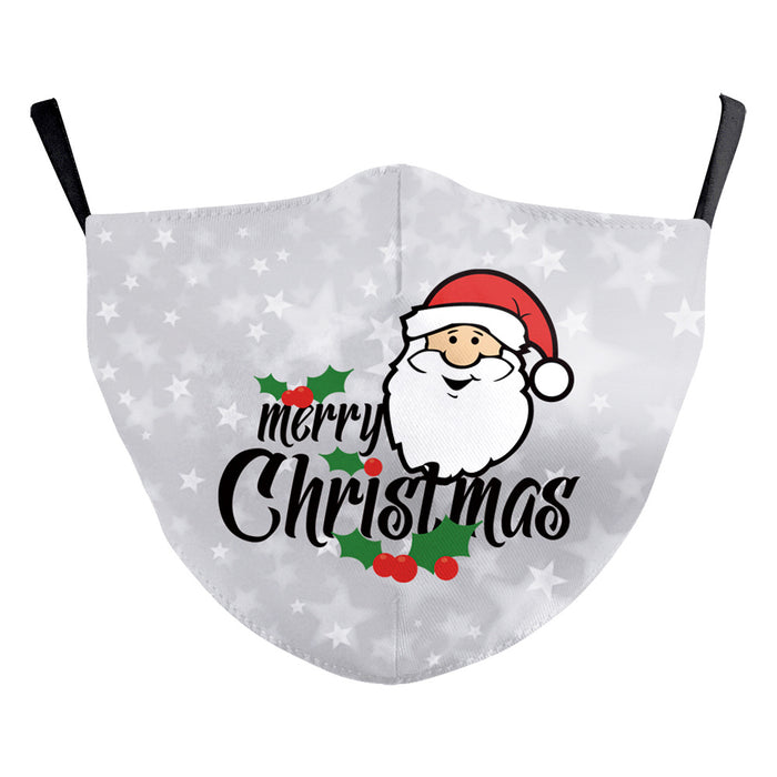 Santa Elk Digital Printing Double-layer Dust Mask