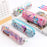 Unicorn Pencil Case Holographic Laser Pen Bag For Girl Boys Student Large Capacity Waterproof Pen Box School Supply Stationery