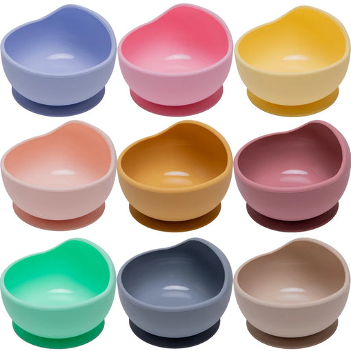 Bopoobo Silicone Baby Feeding Bowl Tableware for Kids Waterproof Suction Bowl BPA Free Children's Dishes Kitchenware Baby Stuff