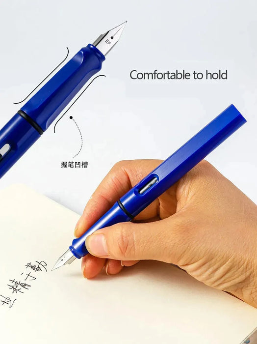 53Pcs Transparent Pen Set School Student Pens Replacable Ink Set Black/Blue/Red ink 0.38 mm Office Writing Supplies Stationery