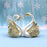 Mini Swan Couple Model Figurine Collectibles Car Interior Wedding Cake Decoration Wedding Gift for Guest Home Accessories