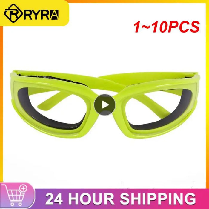 1~10PCS Kitchen Special Protective Glasses Cut Onion Protection Accessories Plastic Goggles Cooking Eyes Tools Barbecue Safety