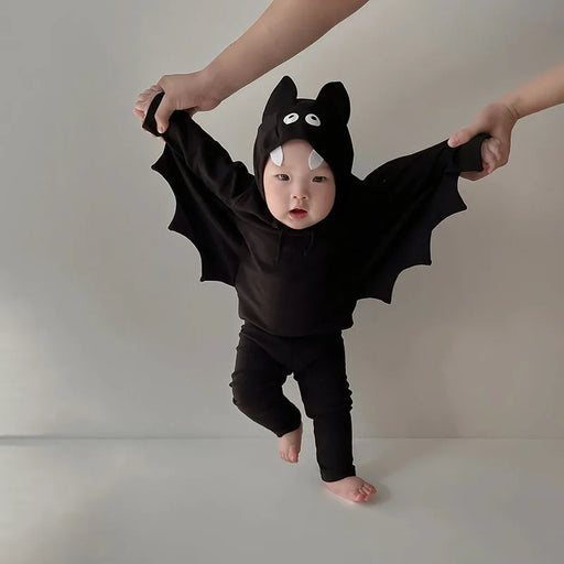 MILANCEL Halloween Clothes Baby Clothing Set  Bat Shirt And Pants With Hat 3 Pcs Suit