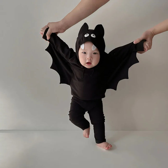 MILANCEL Halloween Clothes Baby Clothing Set  Bat Shirt And Pants With Hat 3 Pcs Suit