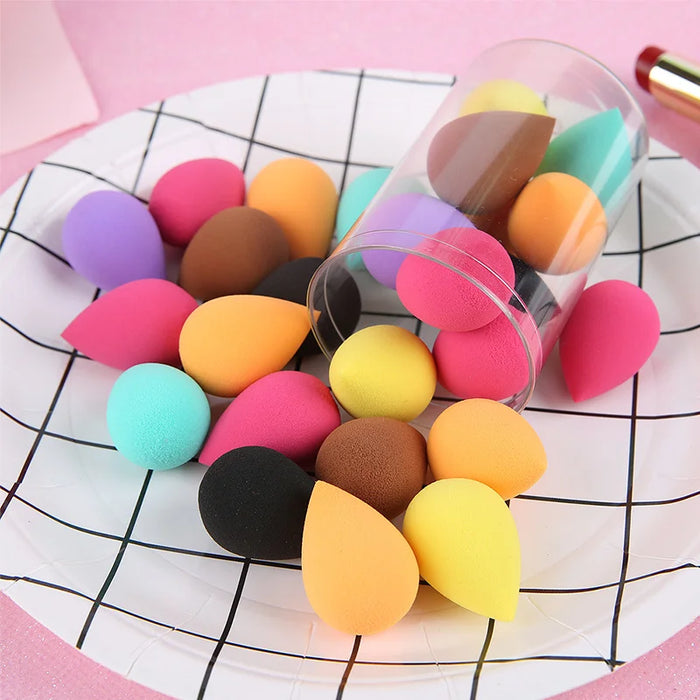 4/20/50/100Pcs Mini Beauty Egg Makeup Blender Cosmetic Puff Wet and Dry Use Soft Makeup Sponge Cushion Foundation Powder Sponge