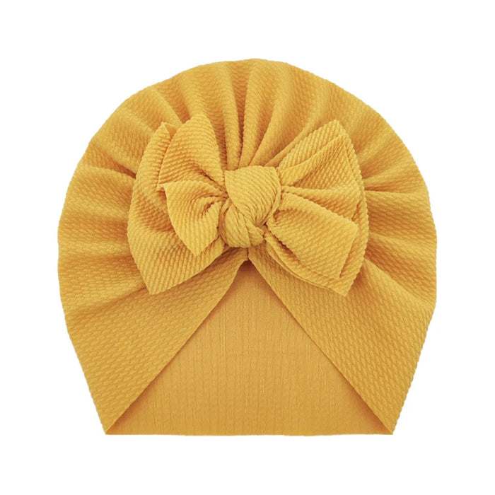 Baby Accessories For Newborn Toddler Kids Baby Girl Boy Turban Cotton Beanie Hat Winter Cap Knot Solid Soft Hospital Caps