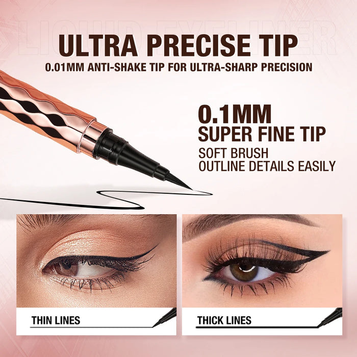 O.TWO.O Black Liquid Eyeliner Pen Eyeliner Waterproof Long-lasting Make Up Eye Liner Easy to Wear Eyes Makeup Cosmetics Tools