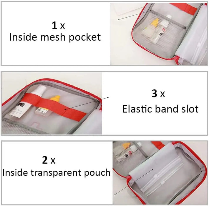 Portable Storage Bag First Aid Emergency Medicine Bag for Outdoor Survival Organizer Emergency Kits Package Travel