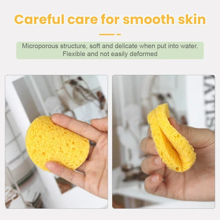 1/20pcs Facial Circular Makeup Remover Natural Wood Pulp Sponge Cellulose Compressed Facial Cleaning Cosmetics Foam Sponge Tool