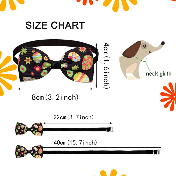 10pcs Cartoon Dog Bow Ties Pet Dog Cat Bowtie Collar Rabbit Style Supplies For Dog Daily Small Pet Bowties Dog Cute Accessories