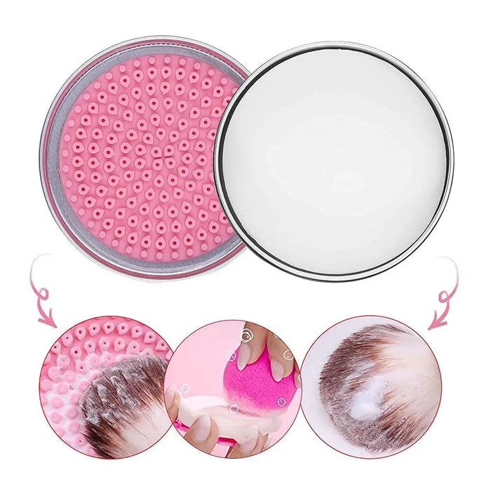 DUcare Makeup Brush Cleaner Soap Solid Cleaning Washing Brush Silicone Pad Mat Box Makeup Cosmetic Eyeshadow Brush Cleaner Tools