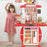 95cm Large Kids Play House Kitchen Set Spray Kitchen Girl Baby Mini Food Cooking Simulation Dining Christmas Gifts kids Toys