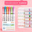 6pcs Line Shaped Highlighter Roller Tip Curve Liner Marker Pens Graffiti Pen Kawaii Korean Stationery School Office Supplies