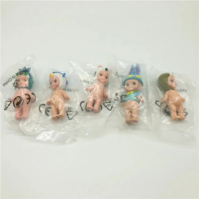 8Pcs Genuine Jupiter Love Happy Angel Nake Body Baby Cupido Kewpie Doll PVC Figure Rare Limite Toy Gift for Kid Boy Girl Child