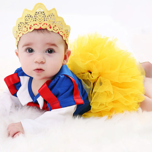 Snow White Girl Romper tutu Dress Princess Cosplay Baby Clothing Sets Kids Girls Dresses Party Infant/Toddler Costume Clothes