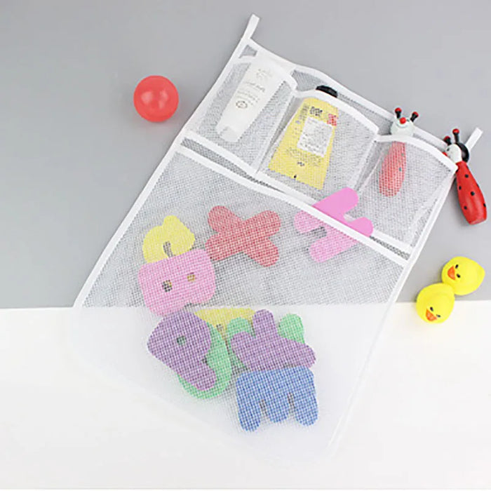 Baby Toy Mesh Bag Bath Bathtub Doll Organizer Suction Bathroom Bath Toy Stuff Net Baby Kids Bath Bathtub Toy Bath Game Bag Kids