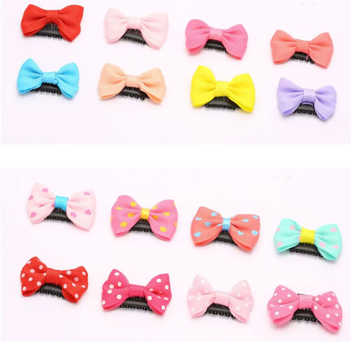 10Pcs/Pack newborn Baby Girls Scarce hair Lovely BB Clips Bowknot Hairpin Kid Hair Accessories Children mini Hair clip