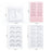 NATUHANA 1 Pc Plastic Training False Eyelash Extension Handmade Practice Plastic Mannequin Model Head