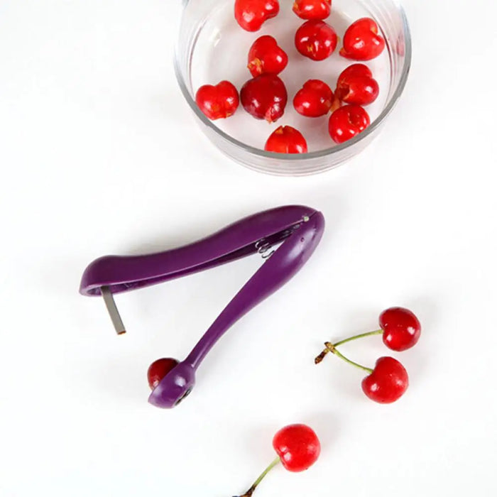 New Kitchen Cherry Pitter Easy Fruit Core Seed Remover Cherry Tools Fruit Corer Kitchen Gadgets Accessories Kitchen Fruits Tools