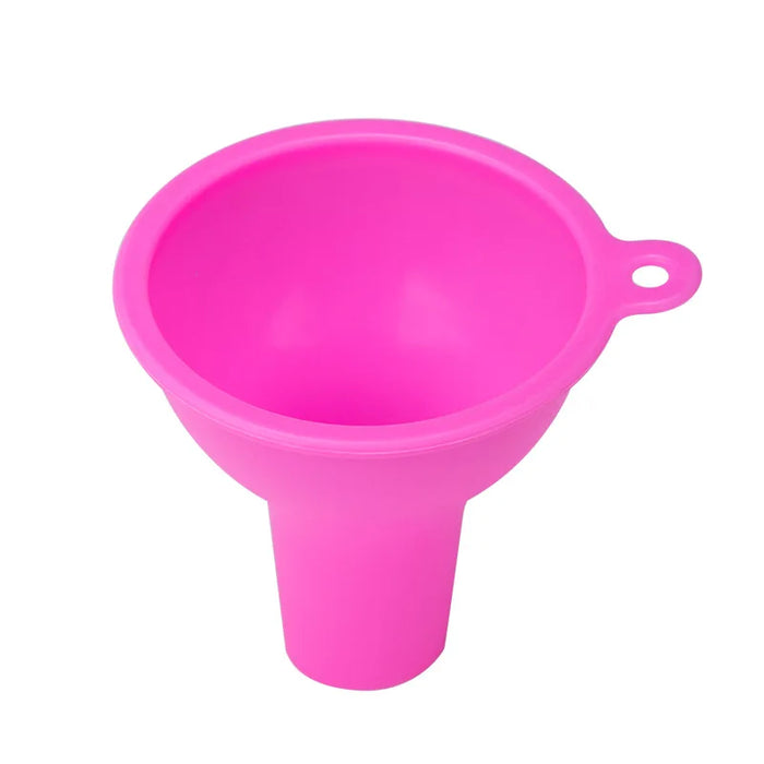 Silicone wide-mouth funnel milk powder bean funnel large-caliber multi-function wine leak oil leak kitchen accessories