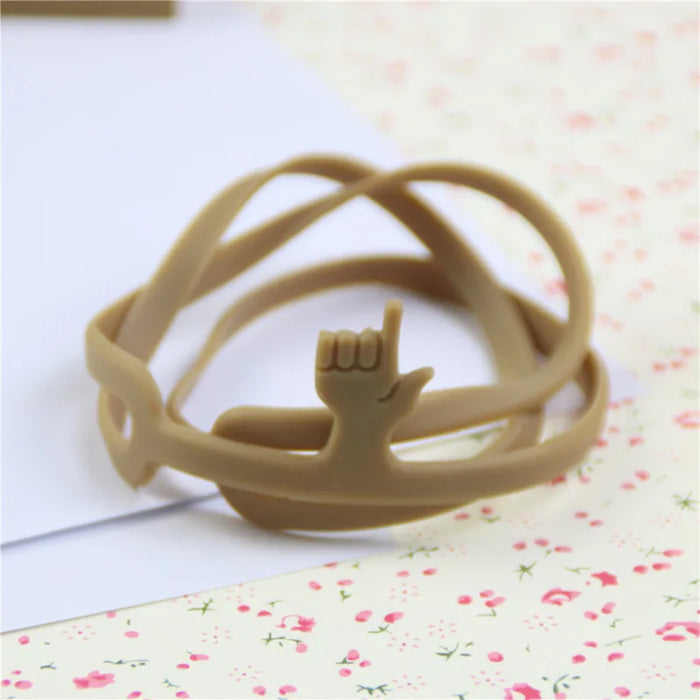 1 Piece Lytwtw's Hot Sale New Cute Silicone Finger Pointing Bookmark Book Mark Office School Supply Funny Gift