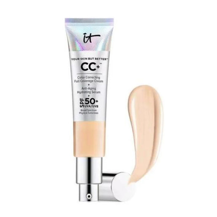 Silver Concealer Lightweight Long-lasting It Cosmetics Skin-perfecting Luxurious Cc Cream It Cosmetics Cc Cream With Spf 50