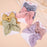 2pcs/set Elegant Sweet Bow Ribbon Hair Clip Fashion Simple Solid Clip Hair Pin Retro Barrettes with Clips Girls Hair Accessories