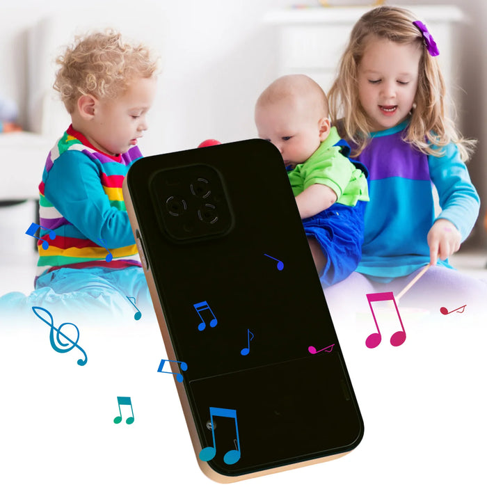 Fake Phone Kids Play House Toys Simulation Music Touch Screen Cell Phone With Light Baby Boys Girls Toys Mobile Phone Model Toys