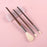 BETHY BEAUTY  Smudge Makeup brushes 3PCS Natural Goat Hair Eyeshadow Detail  and Highlight Blending Beauty Cosmetic Brushes