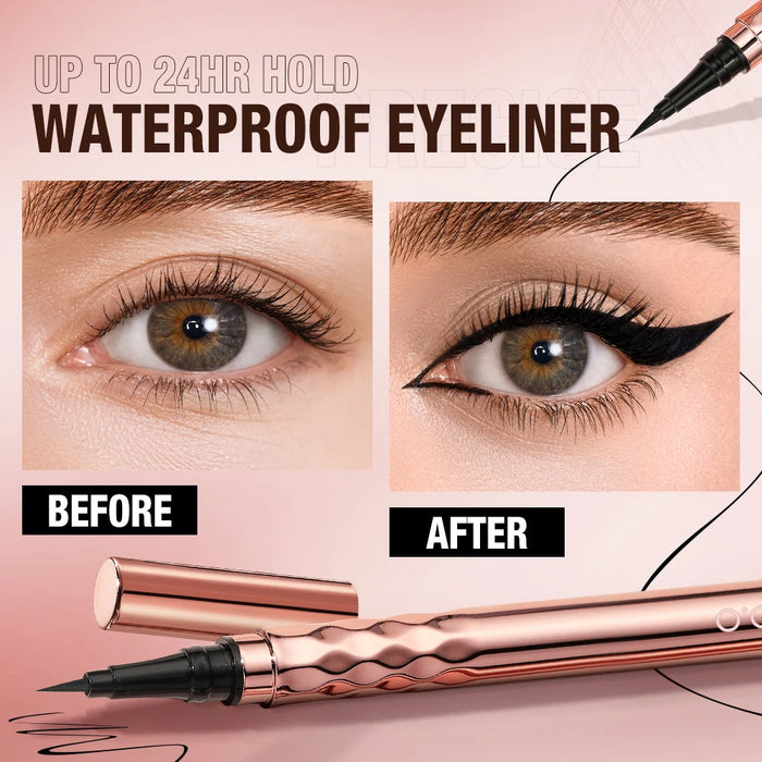 O.TWO.O Black Liquid Eyeliner Pen Eyeliner Waterproof Long-lasting Make Up Eye Liner Easy to Wear Eyes Makeup Cosmetics Tools